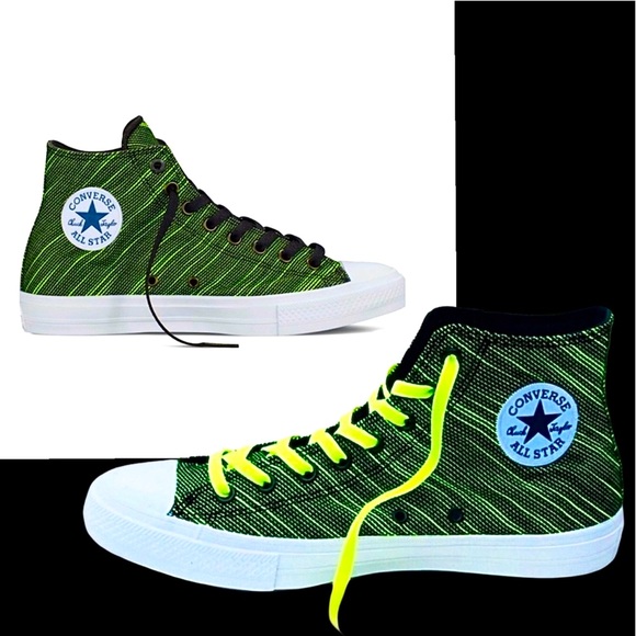 NWT Converse II CTAS Luneron Hi Blk Volt Sneaker - Picture 6 of 8